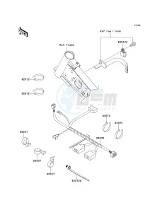 KLX 110 A (A1-A4) drawing CHASSIS ELECTRICAL EQUIPMENT