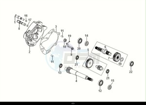 SYMPHONY CARGO 50 (AY05W9-EU) (E5) (M1) drawing MISSION CASE-DRIVE SHAFT