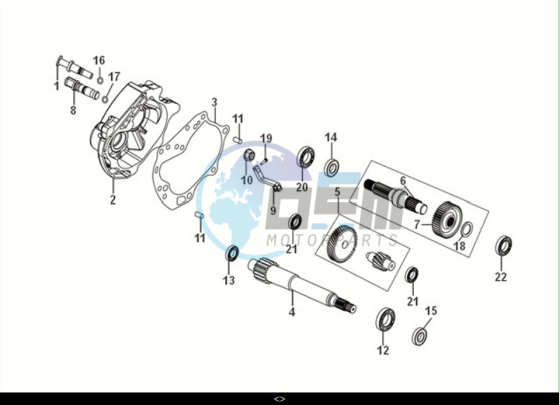 MISSION CASE-DRIVE SHAFT