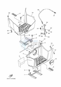 YFM700FWBD YFM70KPHK (B5K9) drawing STAND & FOOTREST