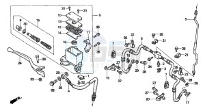 TRX300FW FOURTRAX drawing FR. BRAKE MASTER CYLINDER