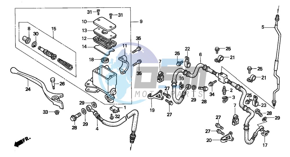 FR. BRAKE MASTER CYLINDER