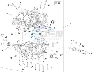 RSV4 1100 RACING FACTORY E4 ABS (EMEA-GSO) drawing Crankcases I