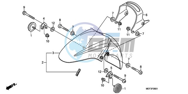 FRONT FENDER (FJS400D9/FJ S400A)