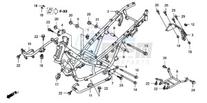 FJS600D 400 SILVER WING drawing FRAME BODY