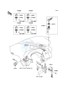 KVF650 4x4 KVF650D8F EU GB drawing Ignition Switch