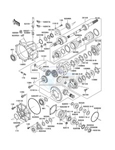 MULE 3010 DIESEL 4x4 KAF950B6F EU drawing Drive Shaft-Front