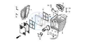 CG125 drawing AIR CLEANER