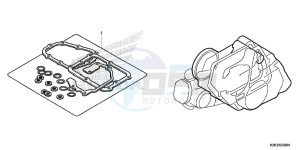 MSX125D MSX125 UK - (E) drawing GASKET KIT B