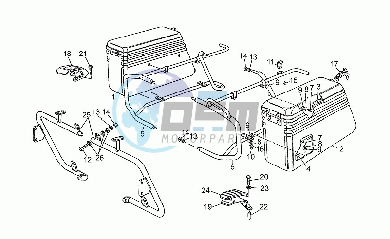 Saddlebags-rear bumper