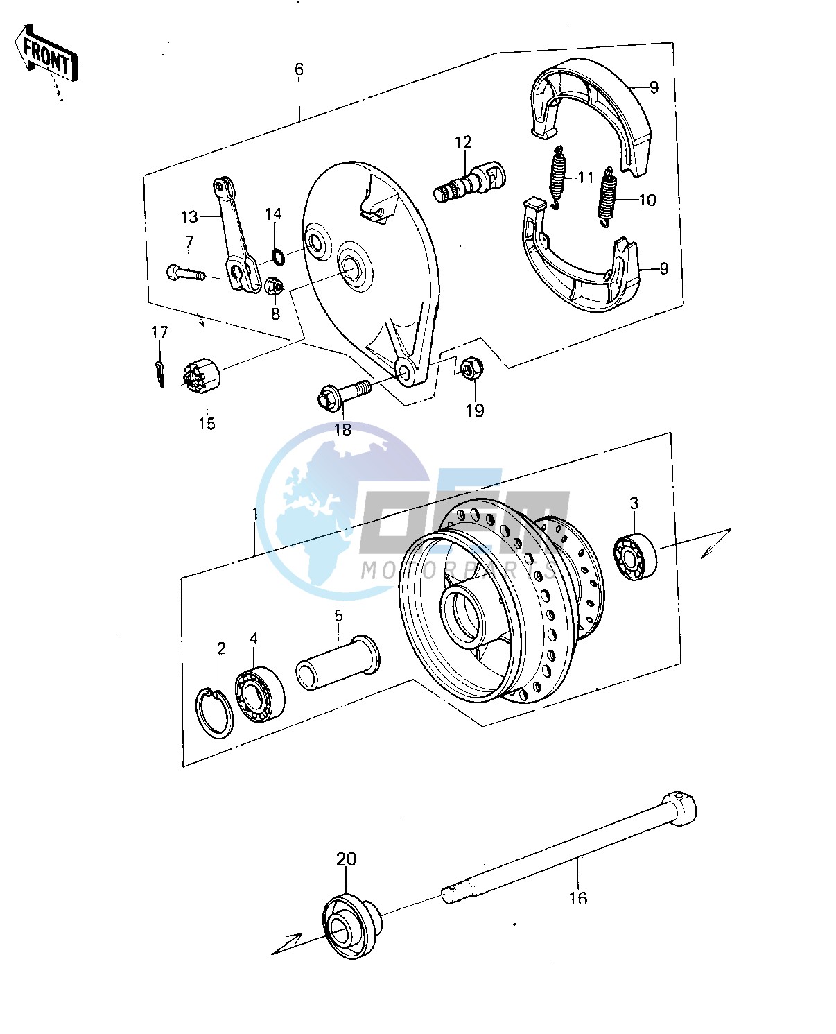 FRONT HUB_BRAKE -- 80 A6- -