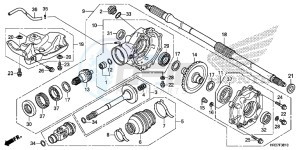 TRX420TM1G TRX500FA Europe Direct - (ED) drawing REAR FINAL GEAR