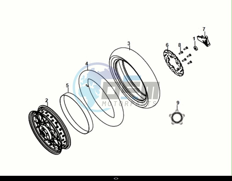 REAR BRAKE DISK - RR WHEEL