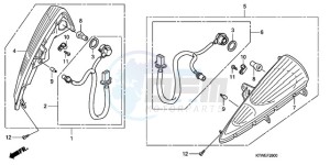 SH300A9 France - (F / ABS CMF) drawing FRONT WINKER