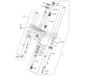 XJ6-N 600 drawing FRONT FORK