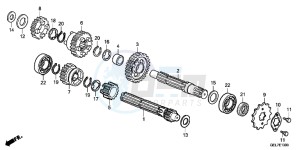 CRF50FD CRF50F Europe Direct - (ED) drawing TRANSMISSION