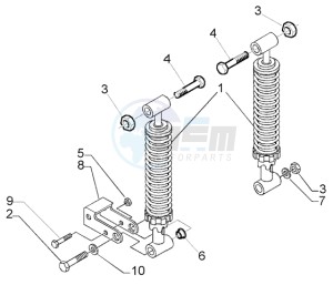 Beverly 250 RST drawing Dampers