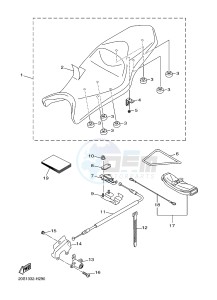 XJ6N 600 XJ6-N (NAKED) (B617 B618) drawing SEAT