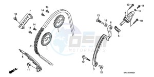 CB600FA9 UK - (E / ABS MKH) drawing CAM CHAIN/TENSIONER