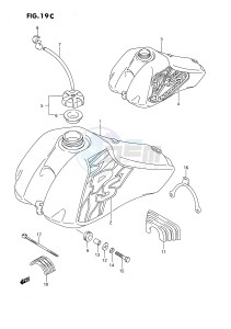 DS80 (E3) drawing FUEL TANK (MODEL N P)