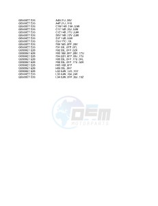 GS500E (E28) drawing * COLOR CHART *