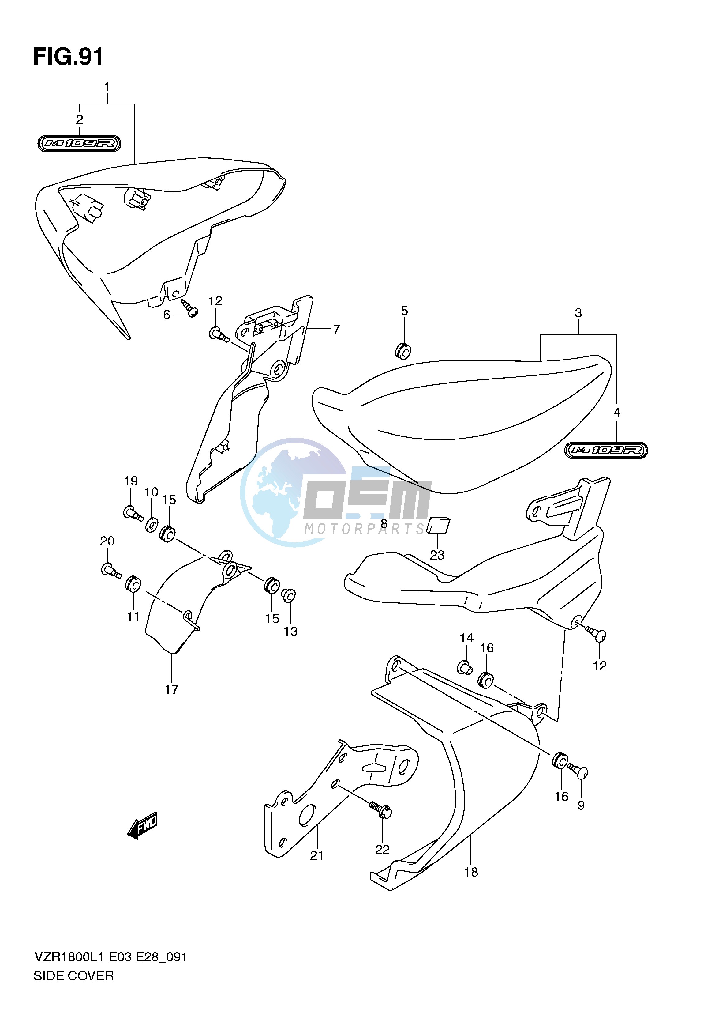 SIDE COVER (VZR1800ZL1 E33)