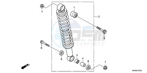 CBR650FAG CBR650F 6ED - (6ED) drawing REAR CUSHION