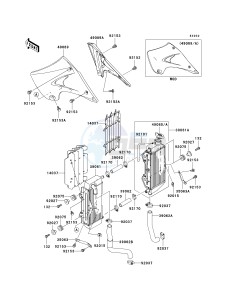 KX 250 R [KX250] (R1) R1 drawing RADIATOR