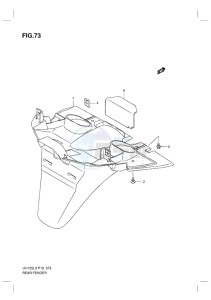 UH125 BURGMAN EU drawing REAR FENDER