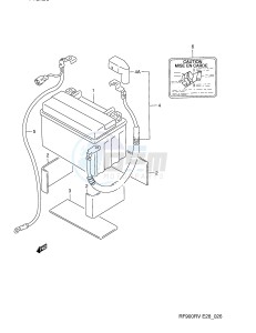 RF900R (E28) drawing BATTERY