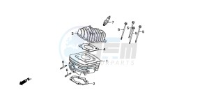 SGX50 drawing CYLINDER/CYLINDER HEAD