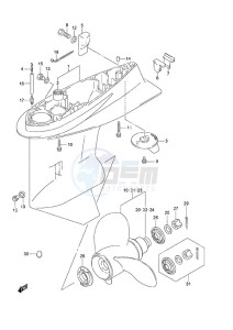 DF 115A drawing Gear Case