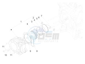 MP3 300 HPE (EMEA, APAC) drawing Cylinder-piston-wrist pin unit