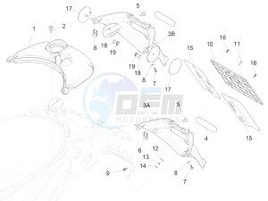 150 4T 3V ie Primavera (EMEA, LATAM) EQR) drawing Rear cover - Splash guard