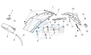 Griso V IE 850 drawing Rear body - Mudguard