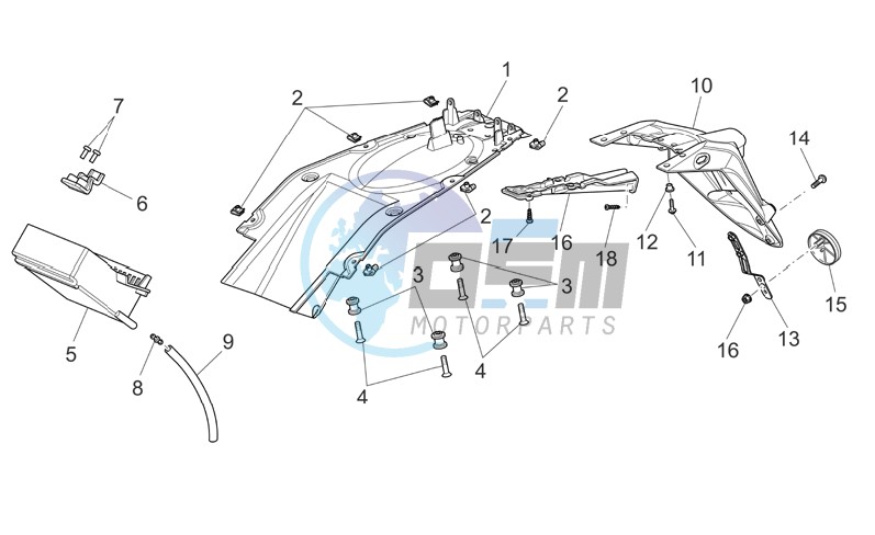 Rear body - Mudguard