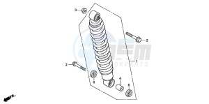 TRX350FM RANCHER 4X4S drawing REAR CUSHION