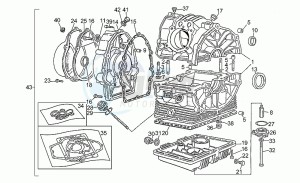 V 65 650 Polizia - PA NuovoTipo Polizia/PA NuovoTipo drawing Crankcase