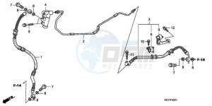 FES1509 Europe Direct - (ED) drawing REAR BRAKE PIPE (FES125)(FES150)