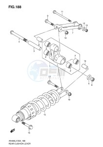 AN400 BURGMAN EU-UK drawing REAR CUSHION LEVER