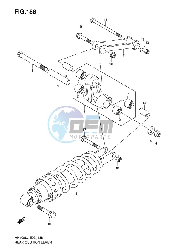 REAR CUSHION LEVER