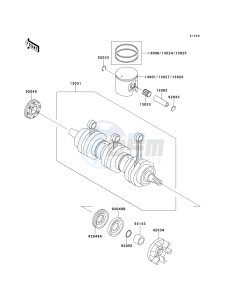 JT 1100 A [1100 STX] (A1) [1100 STX] drawing CRANKSHAFT_PISTON-- S- -