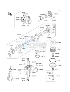 ZX 1100 D [NINJA ZX-11] (D7-D9) [NINJA ZX-11] drawing OIL PUMP_OIL FILTER