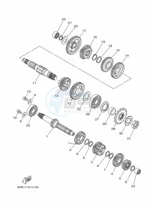 YZ85LW (B0G1) drawing TRANSMISSION