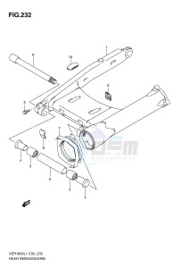 VZR1800 (E2) INTRUDER drawing REAR SWINGING ARM