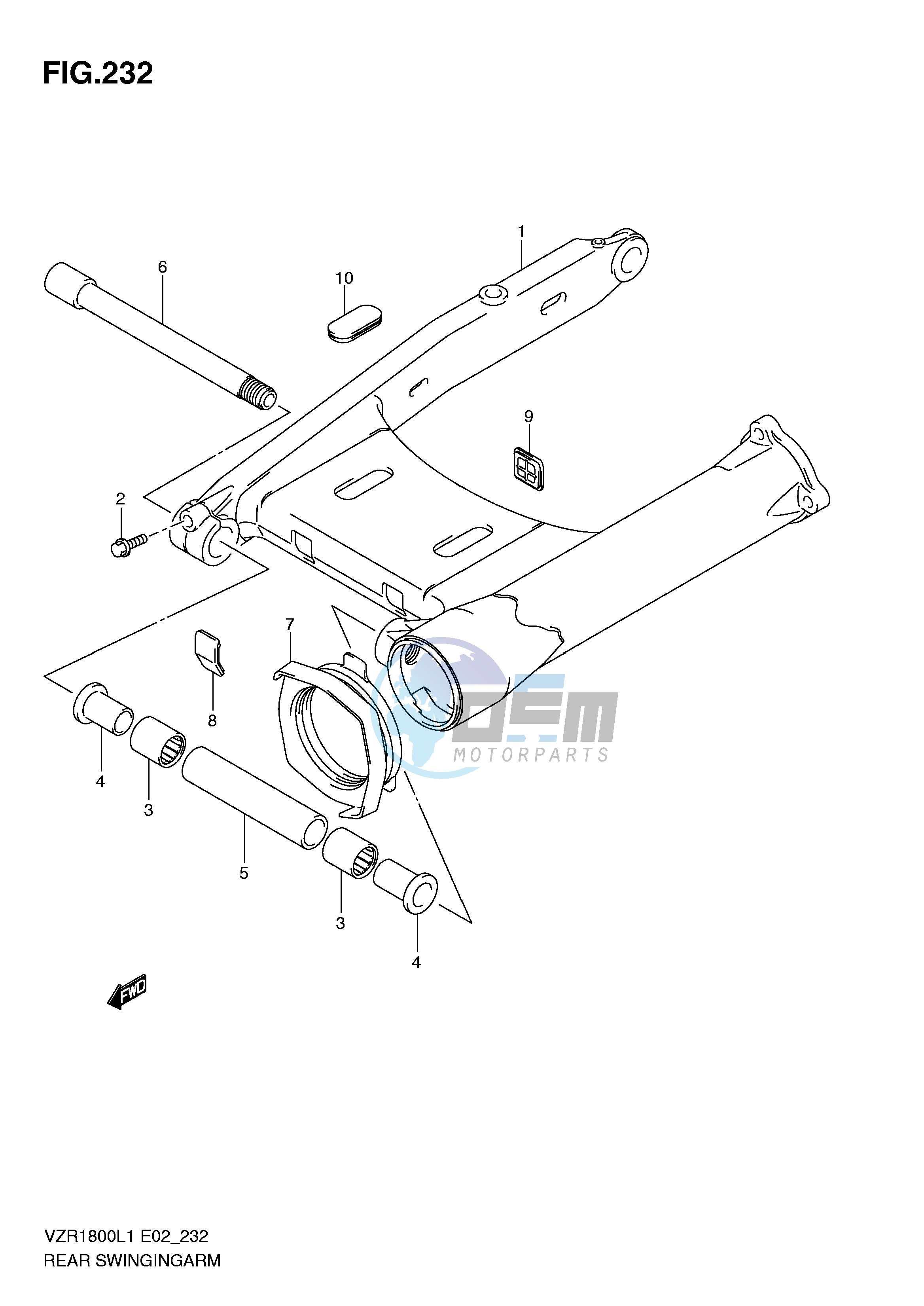 REAR SWINGING ARM