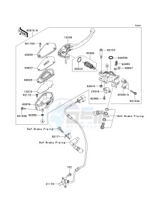 ZG 1400 A [CONCOURS 14 ABS] (8F-9F) A9F drawing FRONT MASTER CYLINDER