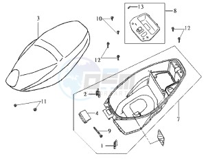 DD50 FIX drawing BUDDYSEAT - HELMET BOX