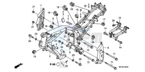 CBF1000TA UK - (E / ABS MKH) drawing FRAME BODY