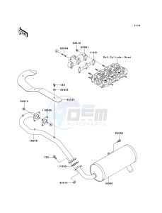 KAF 950 A [MULE 2510 DIESEL] (A1-A3) [MULE 2510 DIESEL] drawing MUFFLER-- S- -